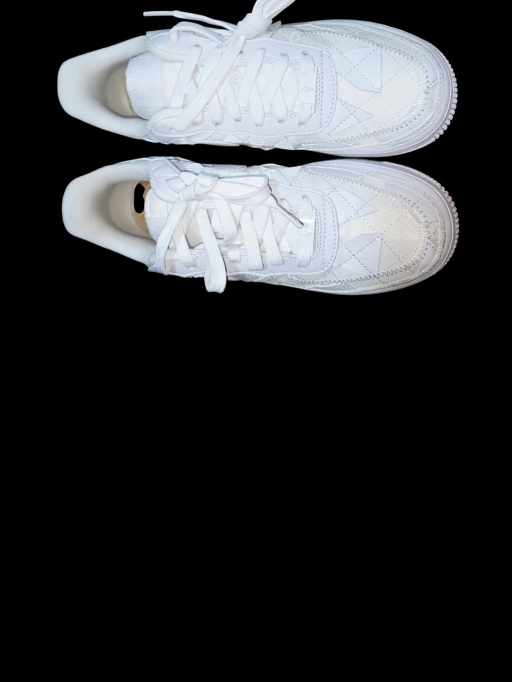 Nike Design By Billie Elish All-White Quilted Sneakers - Classic Swoosh Design